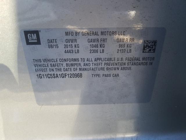 2016 CHEVROLET MALIBU LIM 1G11C5SA1GF120968