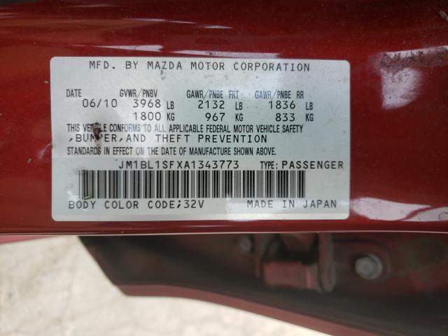 2010 MAZDA 3 I JM1BL1SFXA1343773