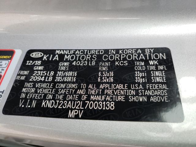 2020 KIA SOUL LX KNDJ23AU2L7003138