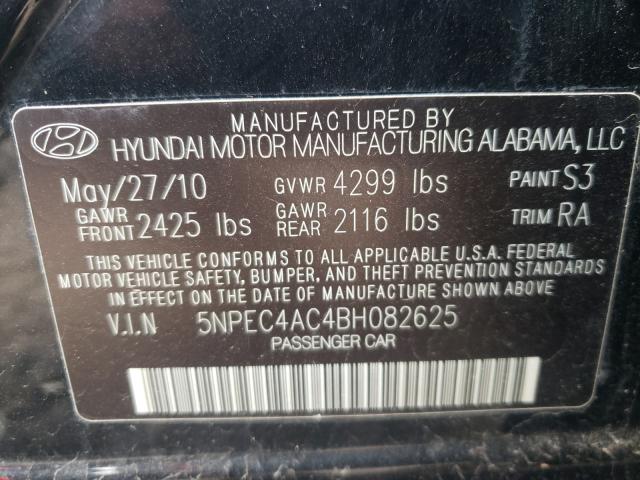 2011 HYUNDAI SONATA SE 5NPEC4AC4BH082625