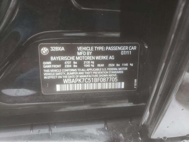 2011 BMW 328 XI WBAPK7C51BF087705