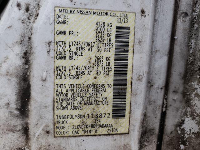 2013 NISSAN NV 2500 1N6BF0LY8DN113872