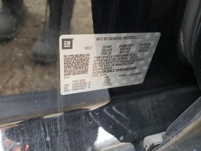 2017 CHEVROLET TAHOE K150 1GNSKBKCXHR360090
