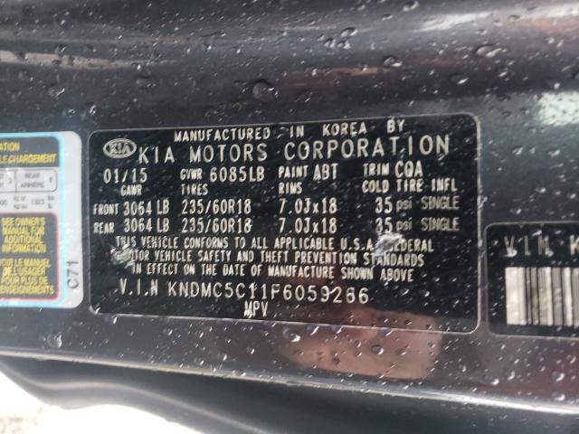2015 KIA SEDONA EX KNDMC5C11F6059266
