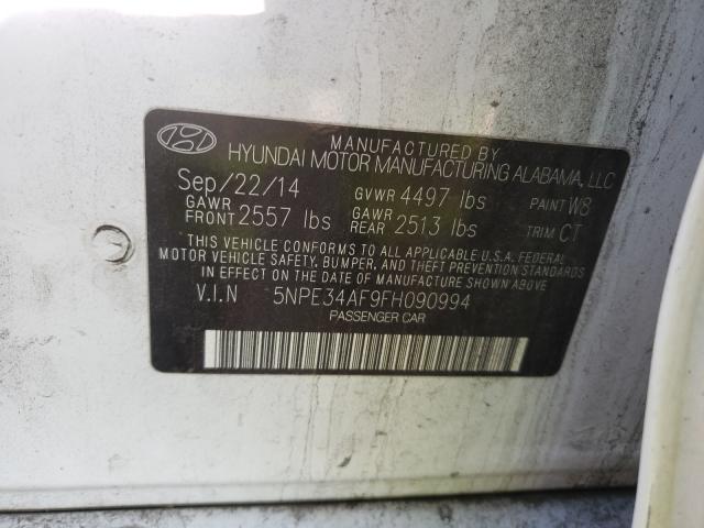 2015 HYUNDAI SONATA SPO 5NPE34AF9FH090994