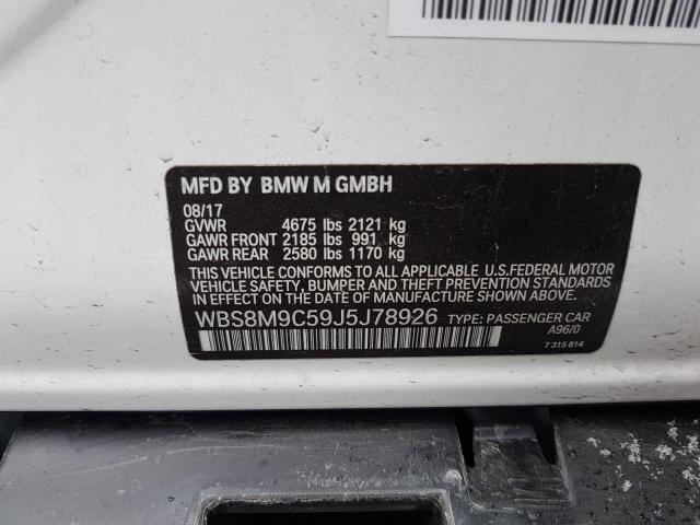 2018 BMW M3 WBS8M9C59J5J78926