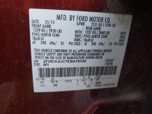 2014 FORD EDGE SEL 2FMDK4JC7EBA79339
