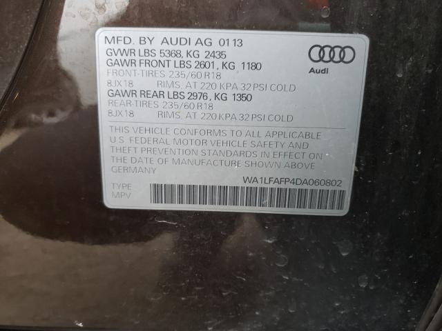 2013 AUDI Q5 PREMIUM WA1LFAFP4DA060802