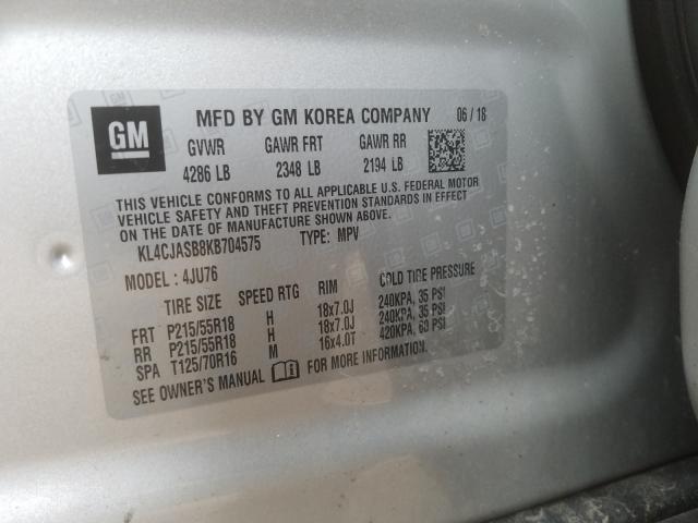 2019 BUICK ENCORE PRE KL4CJASB8KB704575