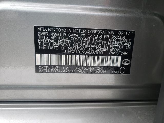 2018 LEXUS GS 350 BAS JTHCZ1BL9JA007510