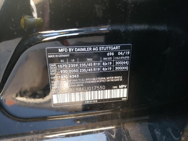 2019 MERCEDES-BENZ GLA 250 WDCTG4EB8KU017550