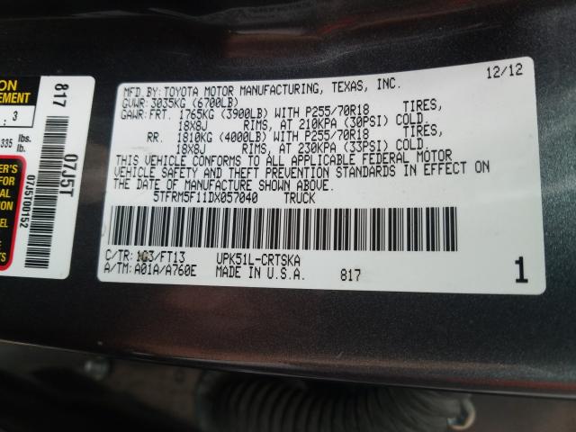 2013 TOYOTA TUNDRA DOU 5TFRM5F11DX057040