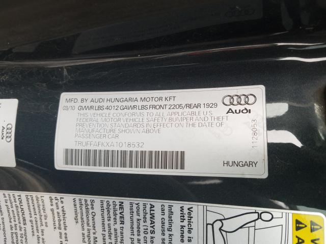 2010 AUDI TT PREMIUM TRUFFAFKXA1018532