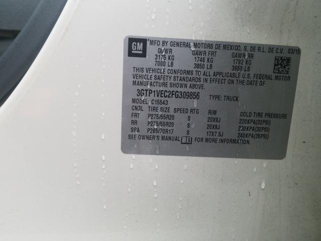 2015 GMC SIERRA C15 3GTP1VEC2FG309856