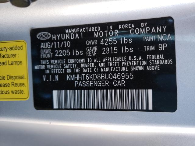 2011 HYUNDAI GENESIS CO KMHHT6KD8BU046955