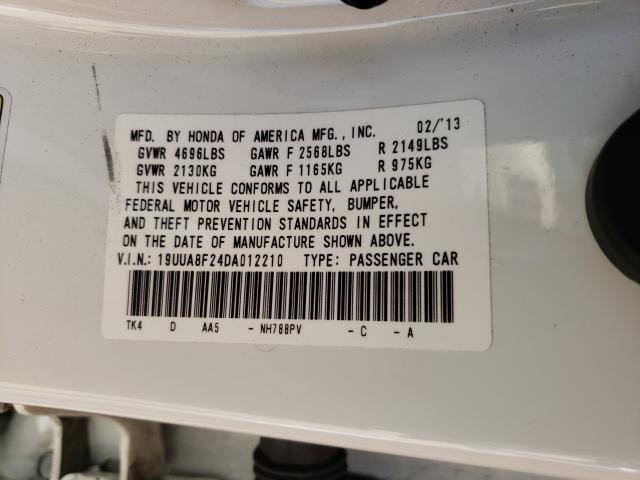 2013 ACURA TL 19UUA8F24DA012210