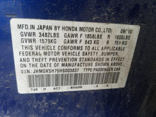 2017 HONDA FIT EX JHMGK5H75HS003837