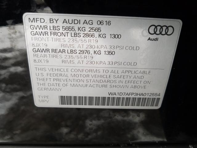 VIN WA1D7AFP3HA012554 2017 Audi Q5, Premium Plus S-... no.10