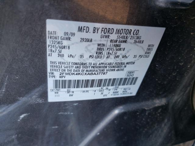 2010 FORD EDGE LIMIT 2FMDK4KCXABA37787