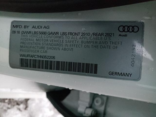 2017 AUDI S6 PREMIUM WAUFFAFC7HN052205