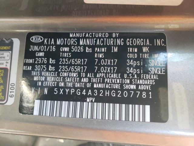 2017 KIA SORENTO LX - 5XYPG4A32HG207781