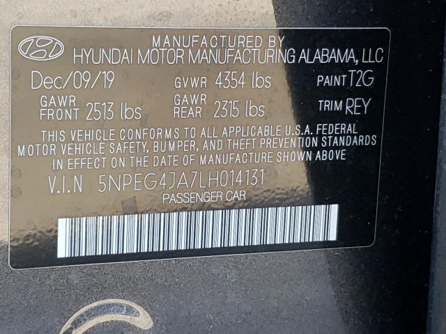 2020 HYUNDAI SONATA SE 5NPEG4JA7LH014131