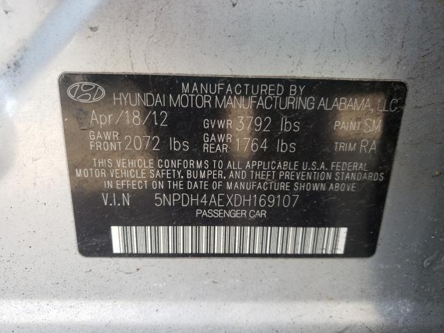 2013 HYUNDAI ELANTRA GL 5NPDH4AEXDH169107