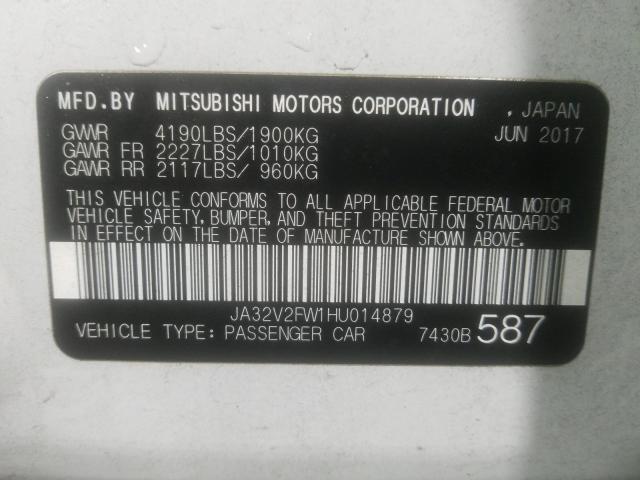 2017 MITSUBISHI LANCER ES JA32V2FW1HU014879