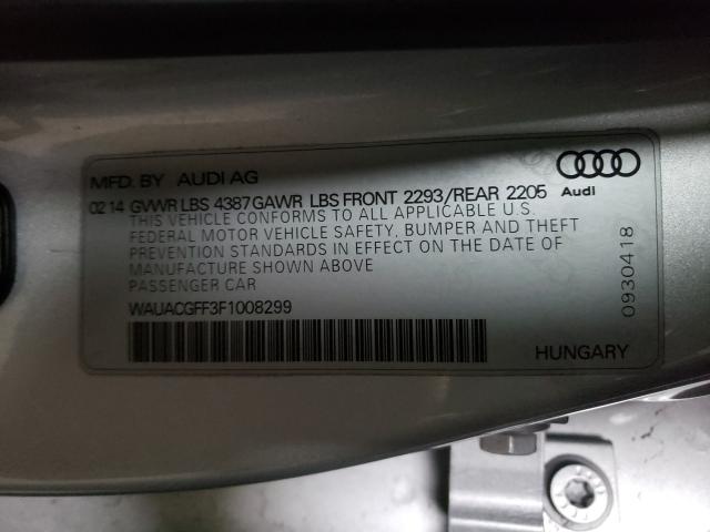 2015 AUDI A3 PREMIUM WAUACGFF3F1008299