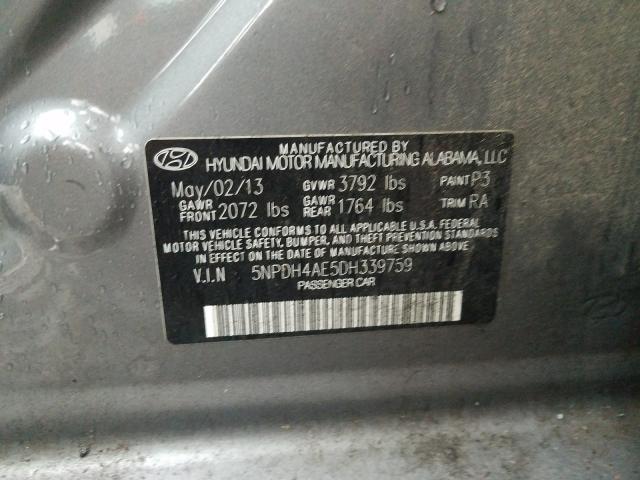 2013 HYUNDAI ELANTRA GL 5NPDH4AE5DH339759