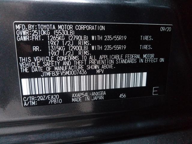 2021 TOYOTA RAV4 PRIME JTMFB3FV5MD007436