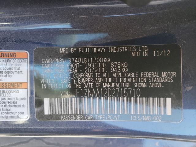 2013 TOYOTA SCION JF1ZNAA12D2715710