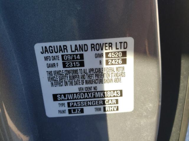 2015 JAGUAR F-TYPE R SAJWA6DAXFMK18043