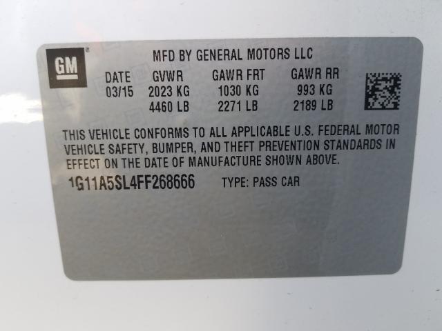 2015 CHEVROLET MALIBU LS - 1G11A5SL4FF268666