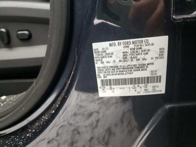 2013 LINCOLN MKX 2LMDJ8JK4DBL27597