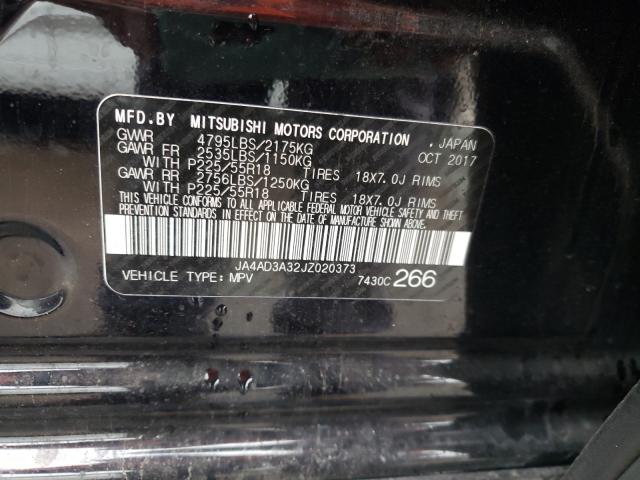 2018 MITSUBISHI OUTLANDER JA4AD3A32JZ020373