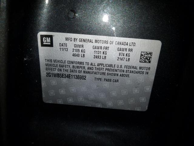 2014 CHEVROLET IMPALA LIM 2G1WB5E34E1136902