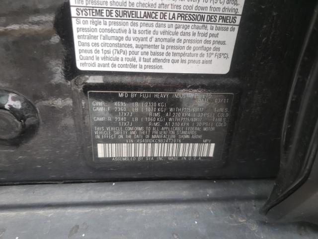 2011 SUBARU OUTBACK 4S4BRDKC9B2412076