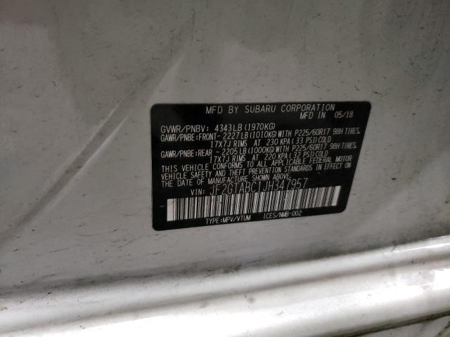 2018 SUBARU CROSSTREK JF2GTABC1JH347957