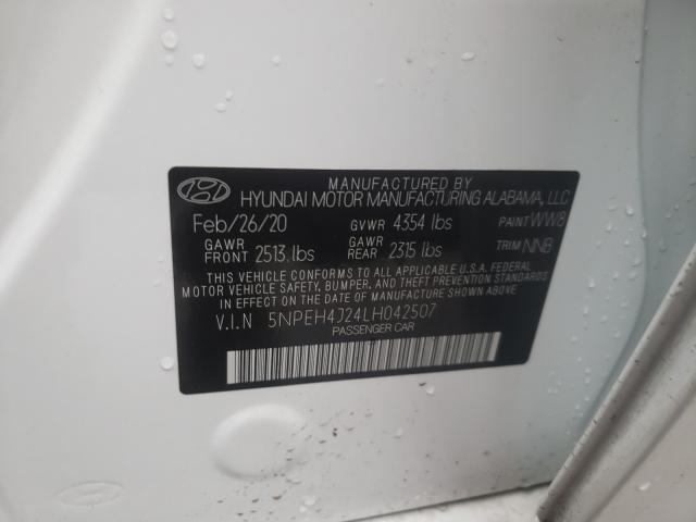 2020 HYUNDAI SONATA LIM 5NPEH4J24LH042507