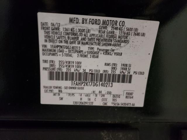 2013 FORD TAURUS SHO 1FAHP2KT7DG140213