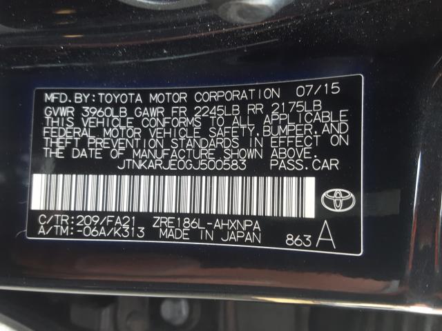 2016 TOYOTA SCION IM JTNKARJE0GJ500583