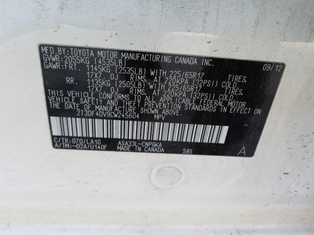 2012 TOYOTA RAV4 LIMIT 2T3DF4DV9CW245604
