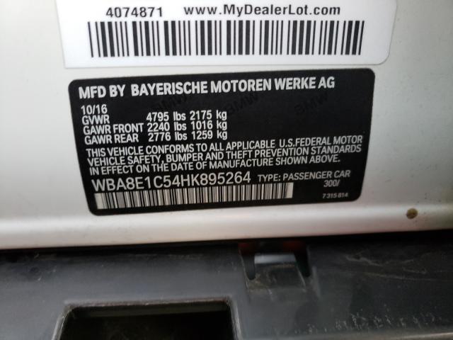 2017 BMW 330E WBA8E1C54HK895264