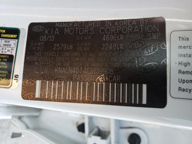 2014 KIA CADENZA PR KNALN4D74E5139908