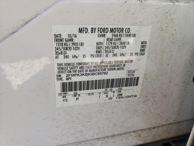 2016 FORD EDGE TITAN 2FMPK3K89GBC65792