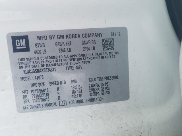 2019 BUICK ENCORE ESS KL4CJGSM4KB834311