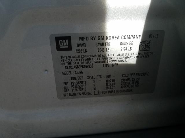 2015 BUICK ENCORE KL4CJASB9FB169830