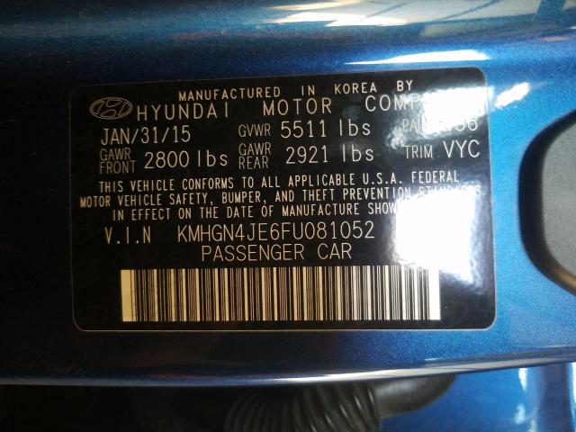 2015 HYUNDAI GENESIS 3. KMHGN4JE6FU081052