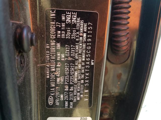 2012 KIA SORENTO BA 5XYKT3A65CG191157